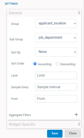 dashboard section