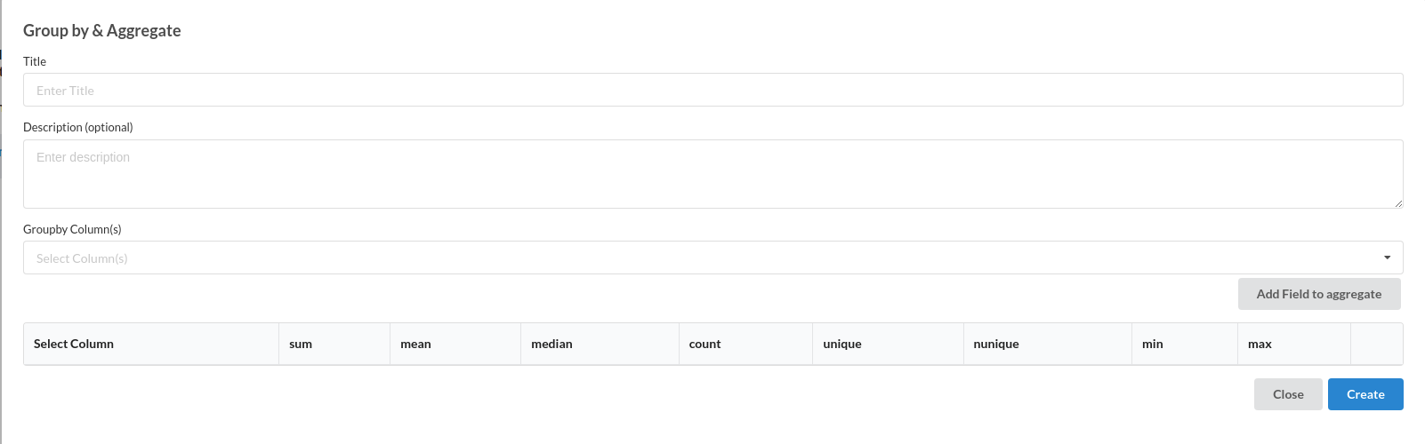 Groupby/Aggregate