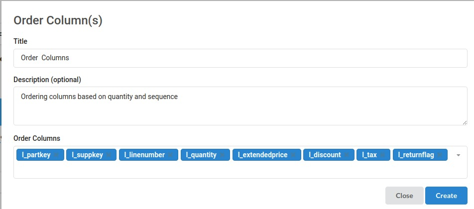 Select Column(s)